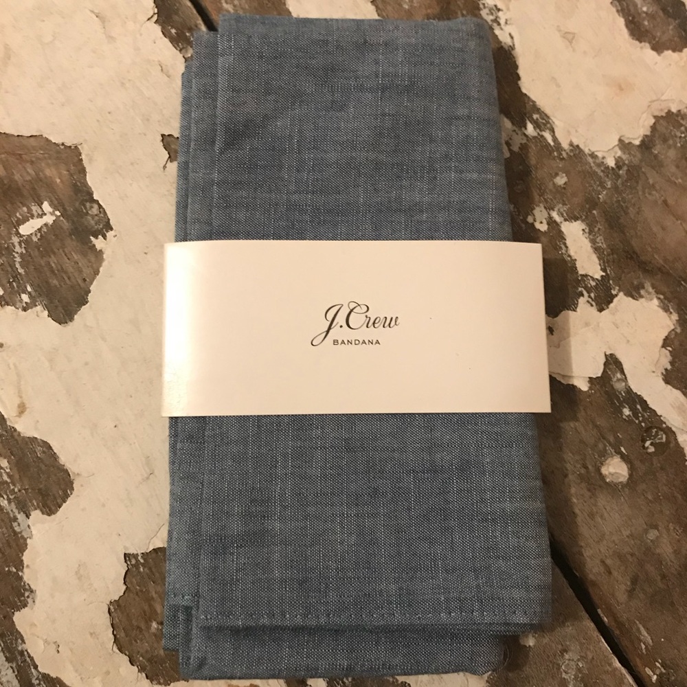 J. Crew New Chambray Blue Bandana
